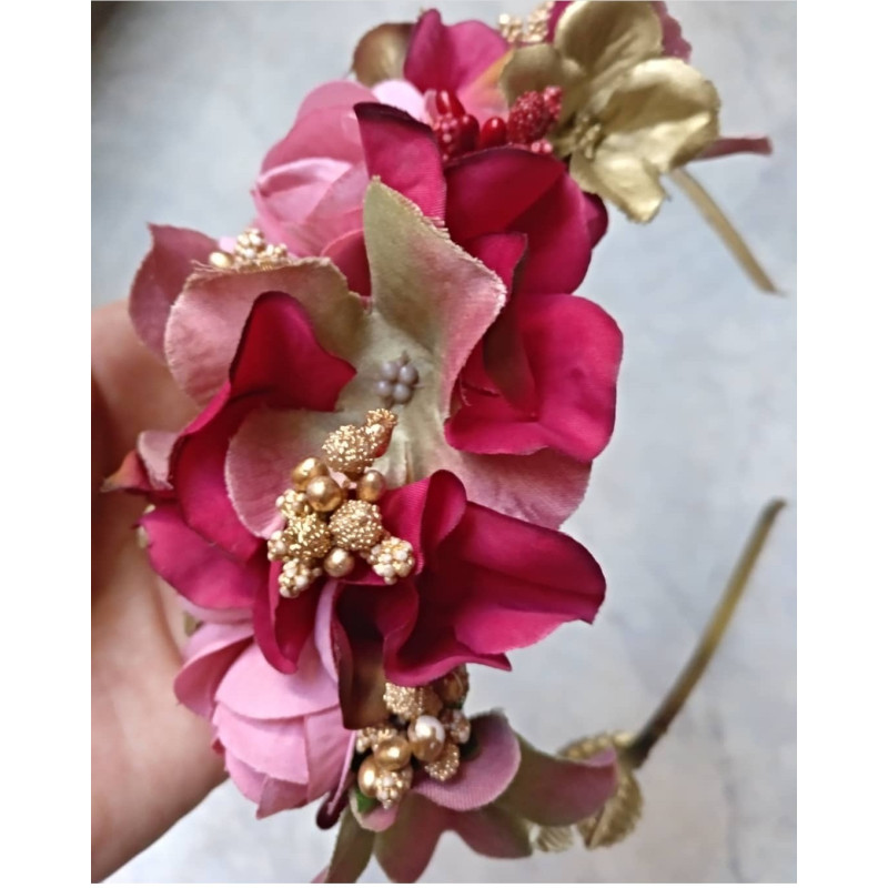 Media Diadema floral 04