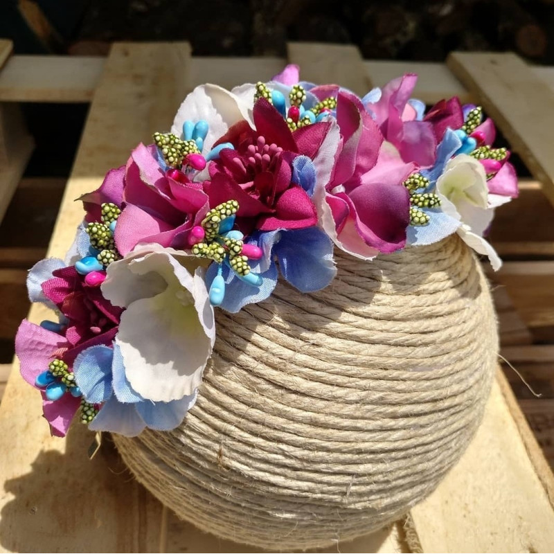 Media Diadema floral 05
