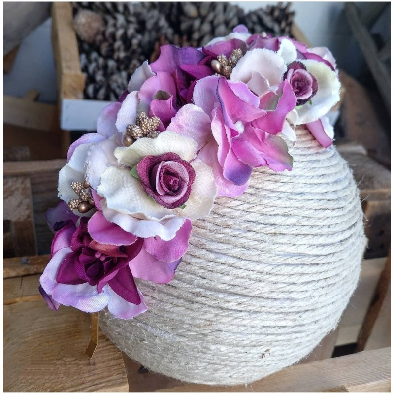 Media Diadema floral 08