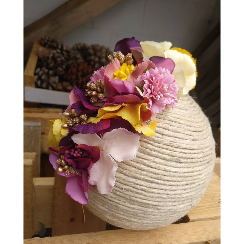 Media Diadema floral 09