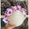 Diadema floral con red 11