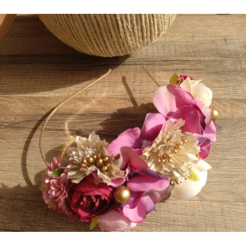 Media Diadema floral 13