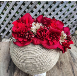 Media Diadema floral 16