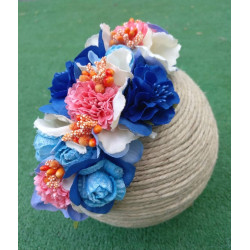 Media diadema floral 26