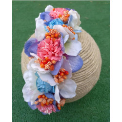 Media diadema floral 27