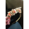 Diadema oro y naranja